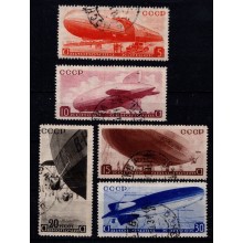 1934 - Sovjetunionen - AFA 490-94 - Frimærke - Stemplet.
